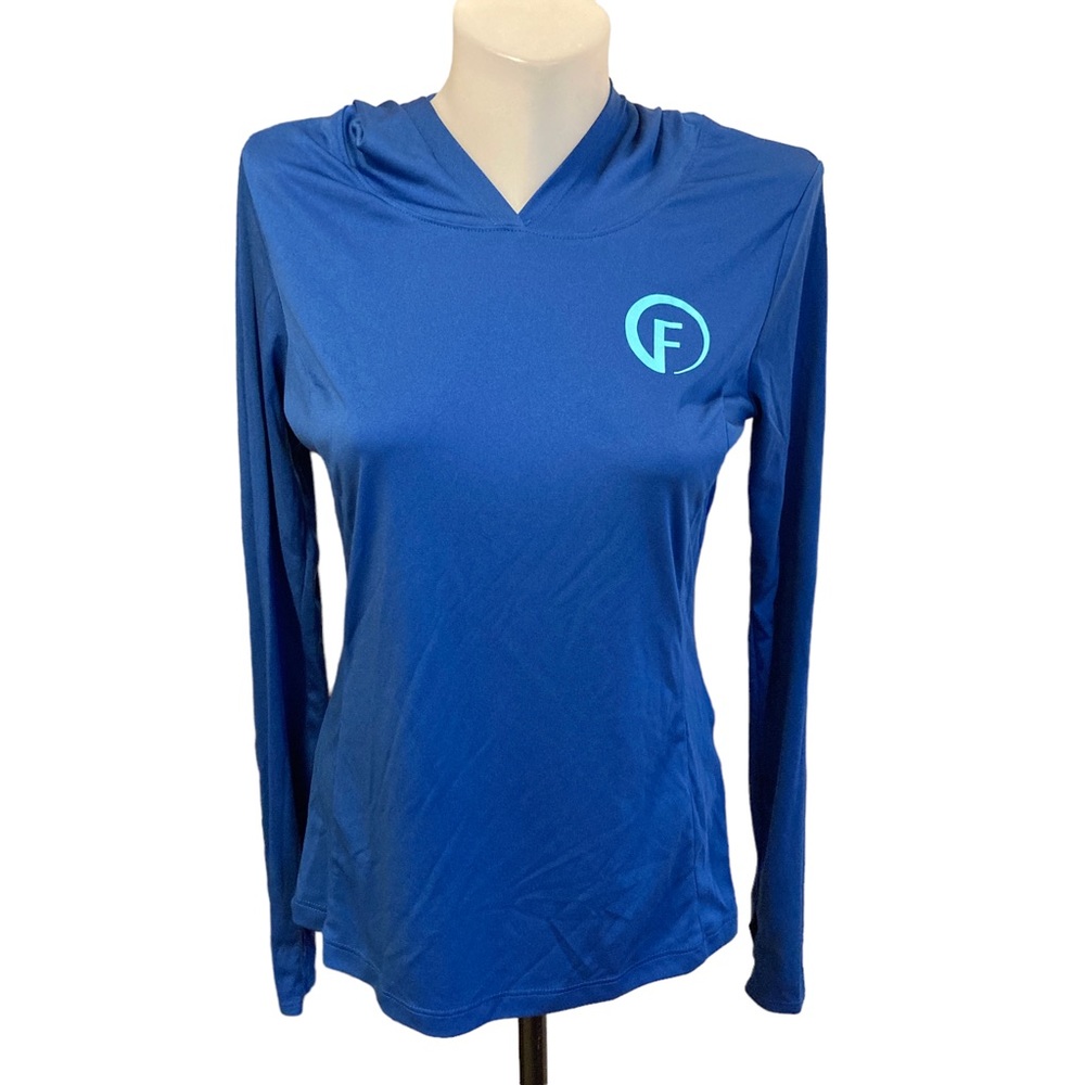 Sport-Tek womens pullover hooded performance workout top shirt size small